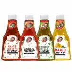 Wah Luft Instant And Delicious Ready To Use Chutney 400 gm Each - Pack Of 4