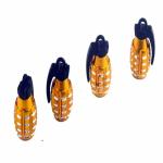 Care N Made | Golden | New Design Bom Shape Tyre Air Valve Bom Caps, Funny Car Tyre Caps | Metal Air Valve Caps for Tyre | Cool Accessories for Car, Truck, Motorcycle, SUVs and Bikes Set of 8 Compatible with Audi E-Tron