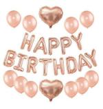 Festiko Happy Birthday Baloons For Decorations, Happy Birthday Ballon Letters, Heart Shaped Foil Balloons