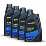 Signate 20W40 4T Engine Oil for Bikes | Power Formula For High Performance (1L, Pack Of 4)