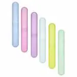 MAPPERZ Anti Bacterial Toothbrush Container/ Tooth Brush Travel Covers/ -Multicolor(Pack of 3)