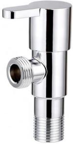 Cossimo Silver Steel Marc Angle Valve With Wall Flange Wall Mount Installation Type