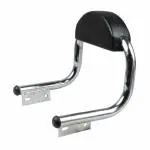 Topbird TBCBSC1 Cushion Backrest Passenger Seat Back Support Rest Pad Compatible with Bullet Classic, Electra & Standard Motorcycles (Chrome)