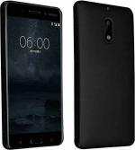 XOVO Back Cover for Nokia 6 (Black, Dual Protection, Silicon, Pack of 1)