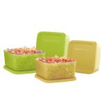 Tupperware Small Multicolor Plastic Cubix 650ml 4 Pieces