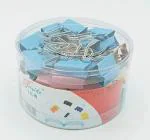 GOLD LEAF 25mm Metal Assorted Color Binder Clips for Holding Paper ,Note Pad,Home Tool,Office Supply,School Project (Pack of 48Pcs)