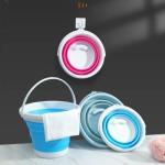 DP FASHION silicone folding bucket-10 ltr silicon folding bucket collapsible bucket, cleaning bucket mop bucket folding foldable portable,collapsible bucket with strong folding gallon bucket flexible 1pc