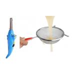 Blue Wonder Dolphine Shape Electric Gas Lighter With Stainless Steel Soup Strainer Juice and Multicolour, Pack of 2