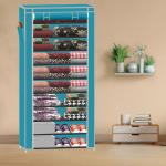 Spirited 10 Layer Sky Blue Collapsible wardrobe