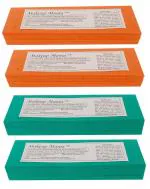 Makeup Mania Non-Woven Body Wax Strips, Hair Removal Waxing Strips for Face, Legs, Underarms, Facial Eyebrow, Disposable Strips (Orange, Green) Strips (280 Strips, Set of 4)