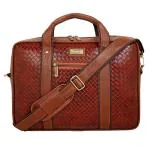 Hard Craft Luxury Textured Leather Laptop Size Messenger Bag Laptop Bag Office Business Professional Bag Laptop Sleeve Bag for Men Women