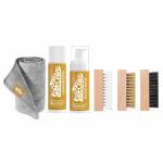 Herbal Home Shoe Care Natural Solution Foam Cleaner 100 ml And Polish and Renovator Spray 100 ml, Soft Brush,Hard Brush,Medium Brush,Microfiber Cloth ,Shoe Cleaner Kit For Sneaker,Sports Shoe Cleaner Foam Spray