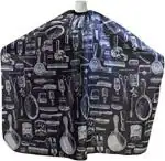 Hilal The Crescent Printed Hair Cutting Sheet Apron Barber Salon or Home Use Makeup Apron, Multicolor