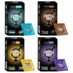 NottyBoy Unique Edition Long Lasting, 1500 Dots, Extra Thin, Chocolate Flavour Condom - 40 Pieces