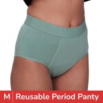 Be Me Hiphugger Period Panties For Women| Strong Leak Protection Hipster| Durable Design Underwear Holds More Than 3 XL Pads (Mint, M)