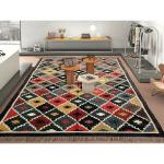 Budhraj Durry Udhyog Multicolour Dhurrie Rug 6x9 Feet.