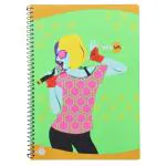 NAVNEET | Spiral Long Book Trendy | A4 Size 21 cm x 29.7 cm | Single Line | 172 Pages | Pack of 2