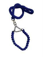 PSK PET MART Strong Dog (Size - XL) Pet Choke Martingale Collar Leash Splitter Coupler with Clip Dog Choke Chain Collar (Blue)