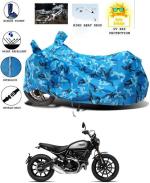 RONISH Waterproof Two Wheeler Cover for Ducati (Scrambler Icon, Multicolor) BHV1-SKY_BBC-172