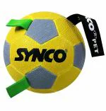 Synco Football with Holding Loops for Dogs - Size 3 | Training DogBall | Gift for Pet | Dogs Training Ball | Color- Yellow