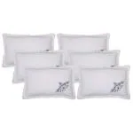 Kuber Industries Embroidery Design 6 Piece Cotton Pillow Cover Set -17