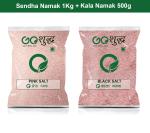 Goshudh Kala Namak 500g & Sendha Namak 1Kg Combo Pack 1500g