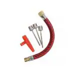 KANBI Inflation Pump Kit with Needle, Air Tube, Nozzle - Bike & Ball Football, Basketball, Volleyball Valve Tube Needle Adaptor Inflator Sports Adapter Pump Kit (Multicolor)