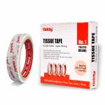 Oddy Double Side Tissue Tape for Craft, Paper Products, Envelops, Posters 24mm X 50m Pack of 1 Roll