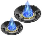Tryakshaay Adjustable Gas Stove Ring | Heavy-Duty Energy-Saving Burner Ring for Heat Retention | Stylish & Portable Kitchen Essential -PACK OF 2