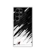 Casotec Geometric Strom Design Printed Silicon Soft TPU Back Case Cover for Samsung Galaxy S22 Ultra 5G