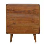 ARTISAN FURNITURE Curved Chestnut Chest 70x35x80 cm.