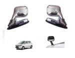 DrivEscape Maruti Suzuki Celerio Front Fender Chrome Bonnet Mirror With Indicator (set of 2)