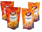 SSV SUPER NUTS | Tomato Flavor Peanuts and Hot n Spicy Peanuts | Bangalore Famous |Healthy Peanuts | Rich in Protein | wholesome snacking |Pack of 4( 2 pack each Flavor| 90 Gms Each Pack