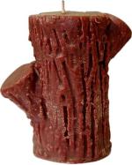 FireStix Bark Shaped Candle with Cotton Wick Dripless, Smokeless, and Clean Burning Household Dinner Candles(Brown, 10x6.5x10.5 Cm)