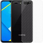 Kite Digital Oppo Realme C2 Back Screen Protective Film Carbon Fiber Skin Transparent Screen Guard Sticker (Pack of 2)