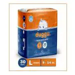 Duggu Baby Diapers Pants | UP to 10 hrs Absorption | 9 - 14 Kg | Large - L (30 Pieces)