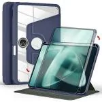 ProElite Cover for OnePlus Pad Cover Case, 360 Degree Rotatable Smart Flip Case Cover for OnePlus Pad 11.6 inch, Transparent Back with Pencil Holder, Dark Blue (Will NOT FIT OnePlus Pad GO)
