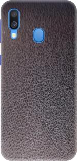 SRG INFOTECH Samsung Galaxy A40 Mobile Skin (Black Leather)