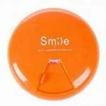 Shiroya Brothers Multifunctional Rotating Weekly 7 Slots Round Smile Pill Box Travel Medicine Case Tablet Storage Drugs Container Organizer