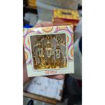 ZOWWI Ram Darbar Metal with Crystal Diamond Studded God Idol Showpiece|Size-Small-Pack of 1