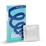 Bleu Spiral Condoms for Men, Unique Shaped Head for Enhanced Stimulation, Improved Experience, Vegan & Odourless - 8 Count