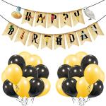 Zyozique Magical Wizard Birthday Decorations, Magical Wizard Birthday Party Supplies for Kids, Magical Wizard Party Decorations Include Letter Banner and Balloon (Pack of 26)