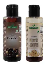 Green Piece Butter Scotch and Chocolate Flavor food Essence.(30gm x2)(Pack of 2)