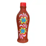 CLAYWALA - Clay Water Bottle/Mitti Ki Bottle/Terracotta Water Bottle/Hand Painted
