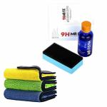 EMPIRE ELEMENTS Combo of High Gloss Orignal Ceramic Car Coating Kit, Anti-scratch Car Polish Exterior Care Paint Sealant 9H Hardness 30ML (1Pcs) and Microfiber Cloth (Blue) Compatible with Alto K10