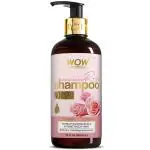 WOW Skin Science Himalayan Rose Shampoo with Rose Hydrosol, Coconut Oil, Almond Oil & Argan Oil - For Volumnising Hair, Anti Smelly Scalp - No Parabens, Sulphate, Silicones, Color & PEG - 300mL