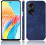 Excelsior Premium PU Leather Hard Back Cover case for Oppo F23 5G (Blue)
