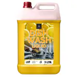 BLISS & BLUSH Dishwash Liquid 5 Liter Yellow Mild Fragrance Removes Odour, Easy Lather & Easy Rinse Off Formulation, Leaves No White Residue