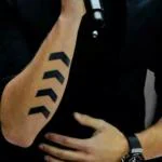 Voorkoms Liam Payne Arrow Tattoo Waterproof For Boys and Girls Black Arrow Tattoo Temporary Tattoo