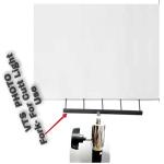 VTS Photo Studio Lighting Reflector Fork Attachment Foamcore Holder for Cut Light Use, Shadow Cutter, Black (Fork for CUTT Light USE)